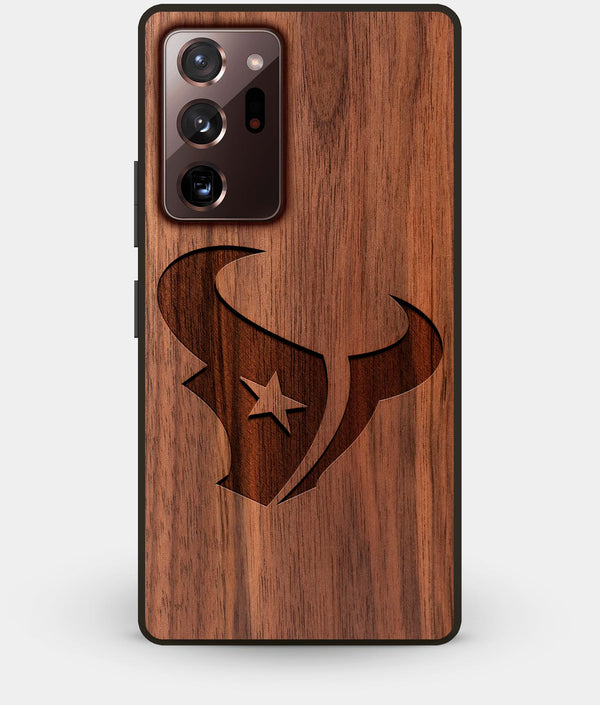 Best Custom Engraved Walnut Wood Houston Texans Note 20 Ultra Case - Engraved In Nature