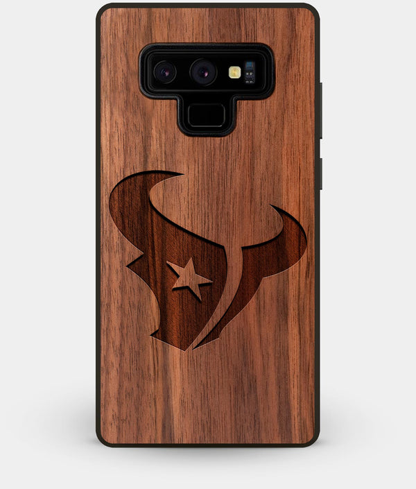 Best Custom Engraved Walnut Wood Houston Texans Note 9 Case - Engraved In Nature