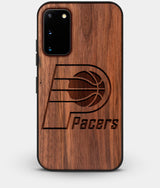 Best Walnut Wood Indiana Pacers Galaxy S20 FE Case - Custom Engraved Cover - Engraved In Nature