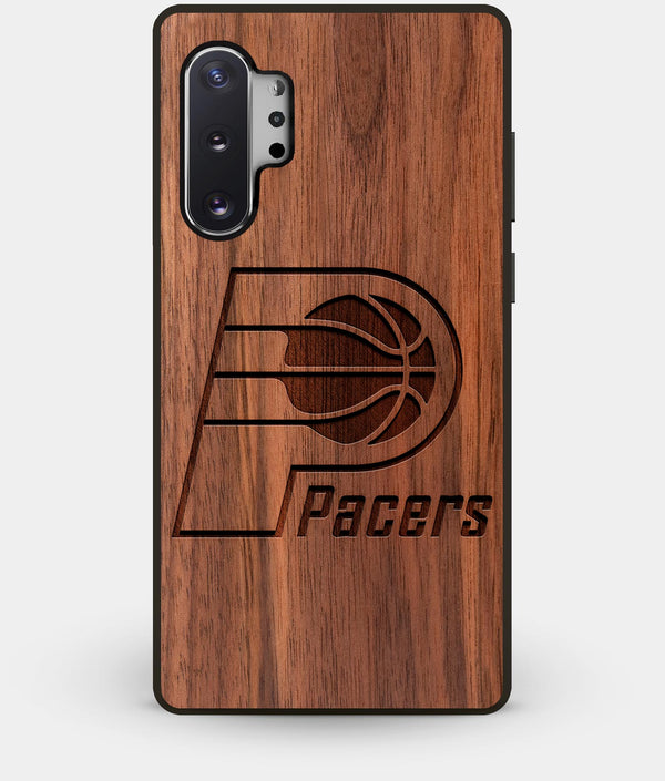 Best Custom Engraved Walnut Wood Indiana Pacers Note 10 Plus Case - Engraved In Nature