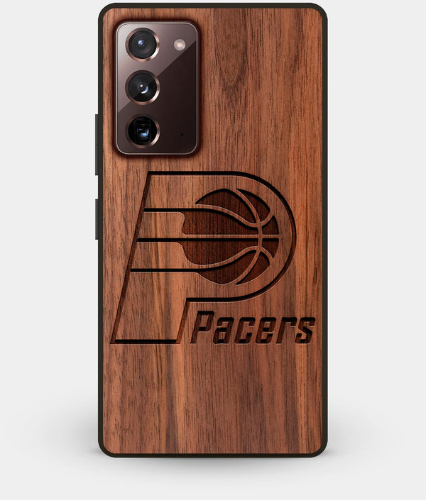 Best Custom Engraved Walnut Wood Indiana Pacers Note 20 Case - Engraved In Nature