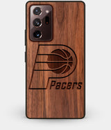 Best Custom Engraved Walnut Wood Indiana Pacers Note 20 Ultra Case - Engraved In Nature