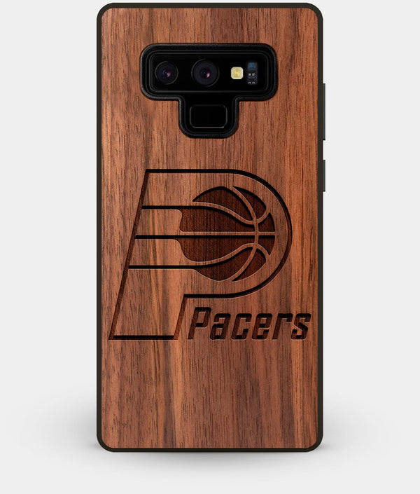 Best Custom Engraved Walnut Wood Indiana Pacers Note 9 Case - Engraved In Nature