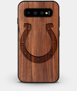 Best Custom Engraved Walnut Wood Indianapolis Colts Galaxy S10 Plus Case - Engraved In Nature