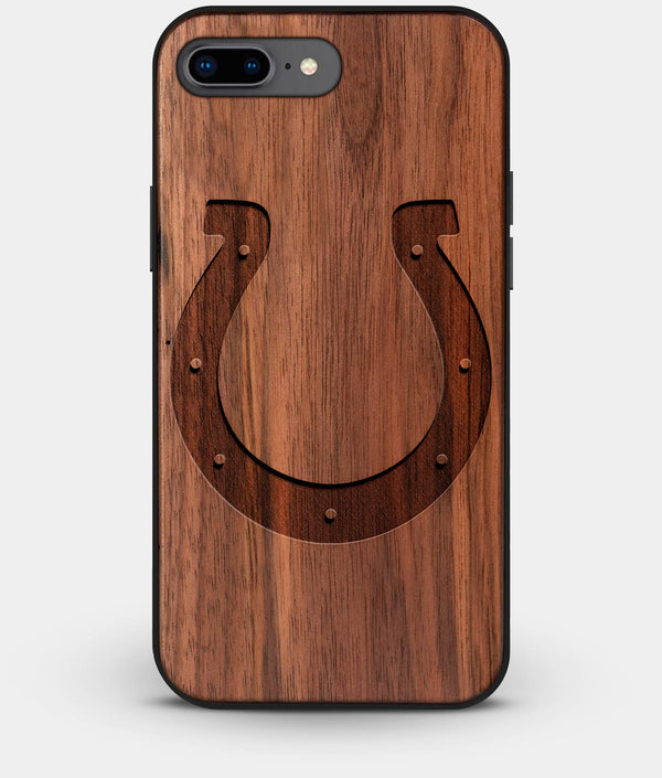 Best Custom Engraved Walnut Wood Indianapolis Colts iPhone 8 Plus Case - Engraved In Nature