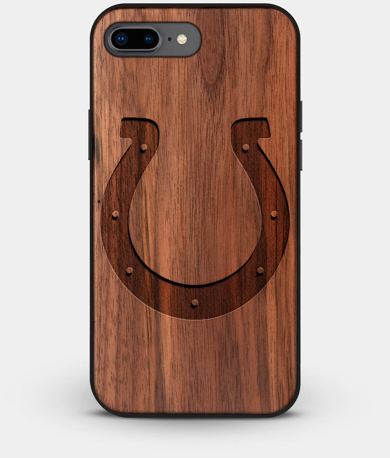Best Custom Engraved Walnut Wood Indianapolis Colts iPhone 8 Plus Case - Engraved In Nature