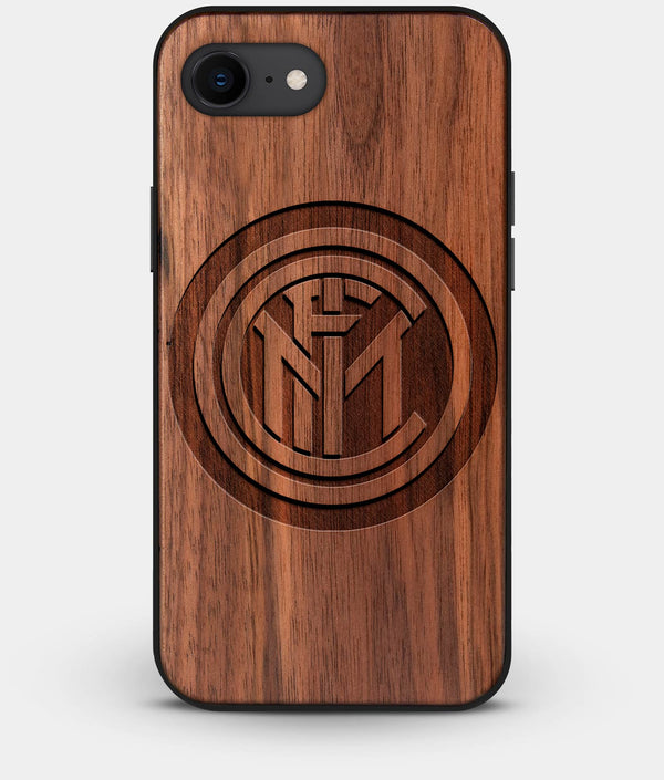Best Custom Engraved Walnut Wood Inter Milan FC iPhone 7 Case - Engraved In Nature