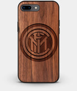 Best Custom Engraved Walnut Wood Inter Milan FC iPhone 7 Plus Case - Engraved In Nature