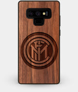 Best Custom Engraved Walnut Wood Inter Milan FC Note 9 Case - Engraved In Nature