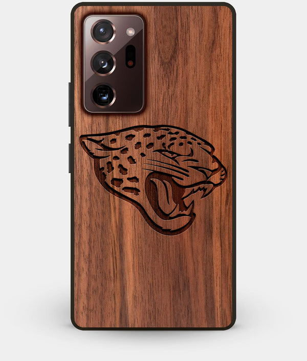 Best Custom Engraved Walnut Wood Jacksonville Jaguars Note 20 Ultra Case - Engraved In Nature