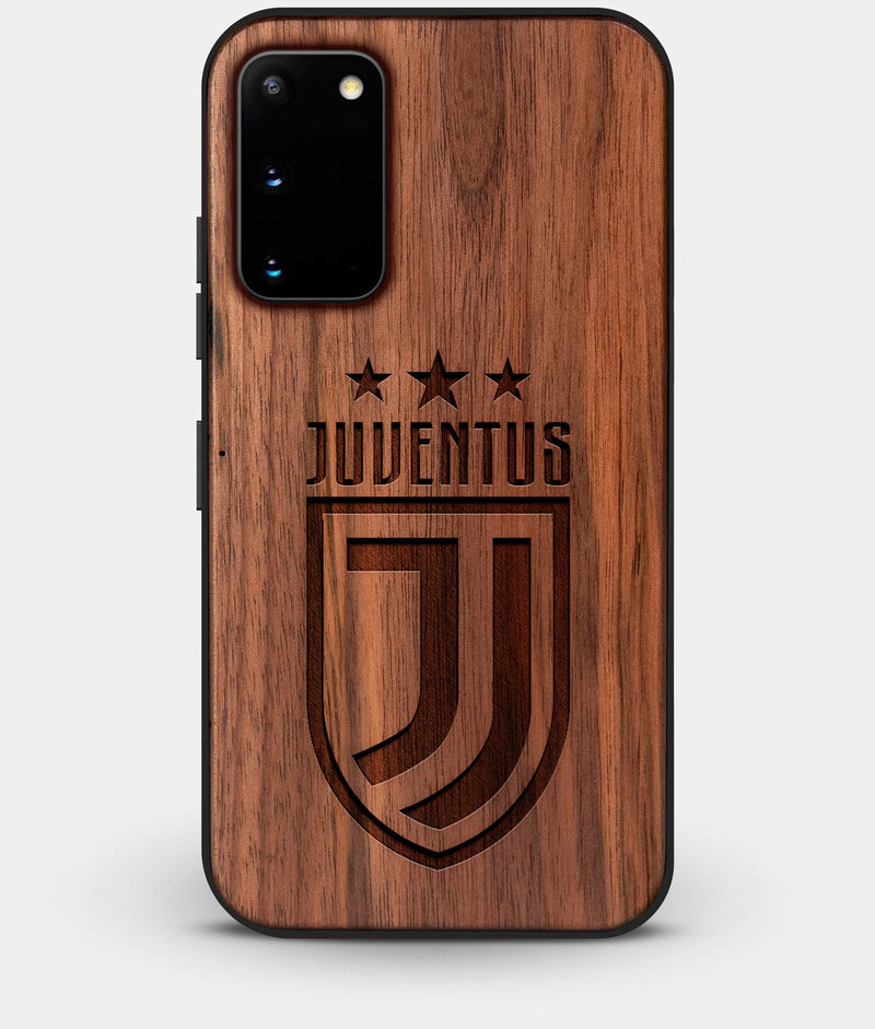 Best Walnut Wood Juventus Club Galaxy S20 FE Case - Custom Engraved Cover - Engraved In Nature
