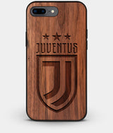 Best Custom Engraved Walnut Wood Juventus Club iPhone 8 Plus Case - Engraved In Nature