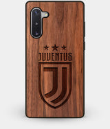 Best Custom Engraved Walnut Wood Juventus Club Note 10 Case - Engraved In Nature