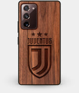 Best Custom Engraved Walnut Wood Juventus Club Note 20 Case - Engraved In Nature