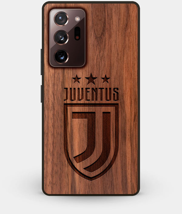 Best Custom Engraved Walnut Wood Juventus Club Note 20 Ultra Case - Engraved In Nature