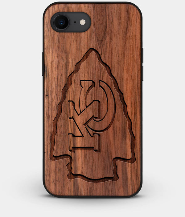 Best Custom Engraved Walnut Wood Kansas City Chiefs iPhone 7 Case - Engraved In Nature