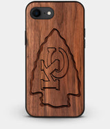 Best Custom Engraved Walnut Wood Kansas City Chiefs iPhone 8 Case - Engraved In Nature