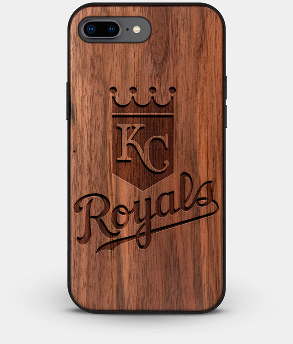 Best Custom Engraved Walnut Wood Kansas City Royals iPhone 8 Plus Case - Engraved In Nature
