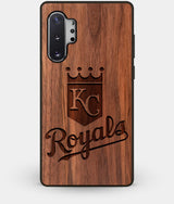 Best Custom Engraved Walnut Wood Kansas City Royals Note 10 Plus Case - Engraved In Nature