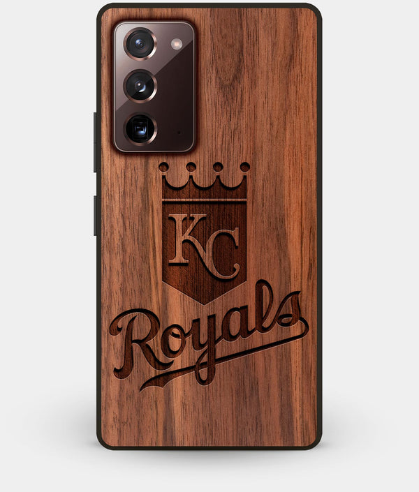 Best Custom Engraved Walnut Wood Kansas City Royals Note 20 Case - Engraved In Nature