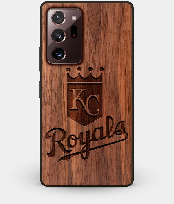Best Custom Engraved Walnut Wood Kansas City Royals Note 20 Ultra Case - Engraved In Nature
