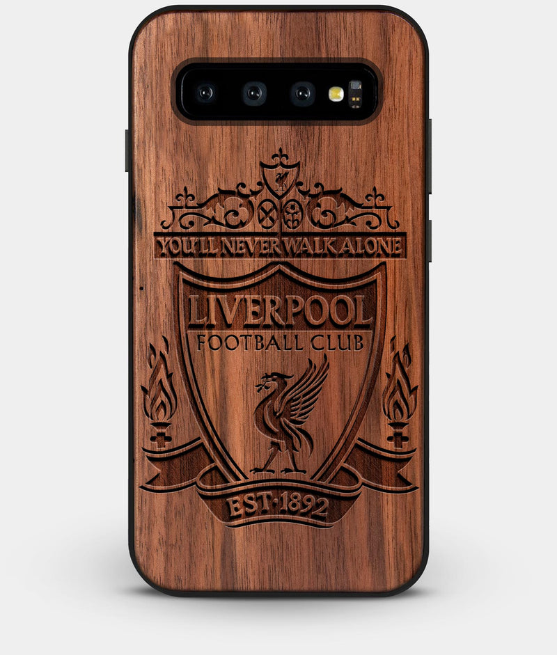 Best Custom Engraved Walnut Wood Liverpool F.C. Galaxy S10 Case - Engraved In Nature