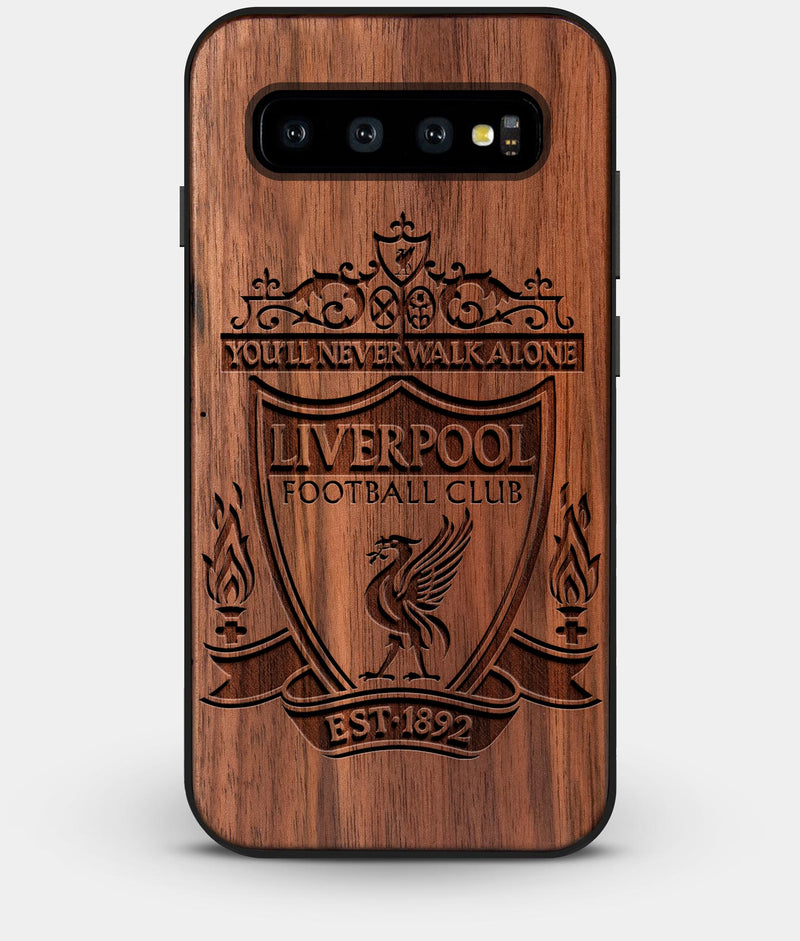 Best Custom Engraved Walnut Wood Liverpool F.C. Galaxy S10 Case - Engraved In Nature