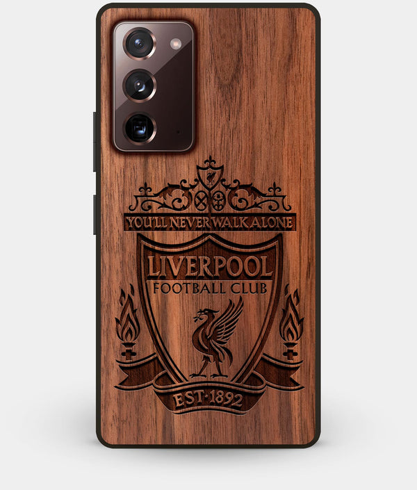 Best Custom Engraved Walnut Wood Liverpool F.C. Note 20 Case - Engraved In Nature