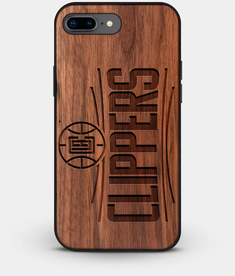 Best Custom Engraved Walnut Wood Los Angeles Clippers iPhone 8 Plus Case - Engraved In Nature