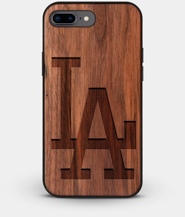 Best Custom Engraved Walnut Wood Los Angeles Dodgers iPhone 7 Plus Case Classic - Engraved In Nature