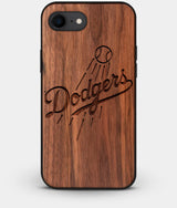 Best Custom Engraved Walnut Wood Los Angeles Dodgers iPhone 8 Case - Engraved In Nature