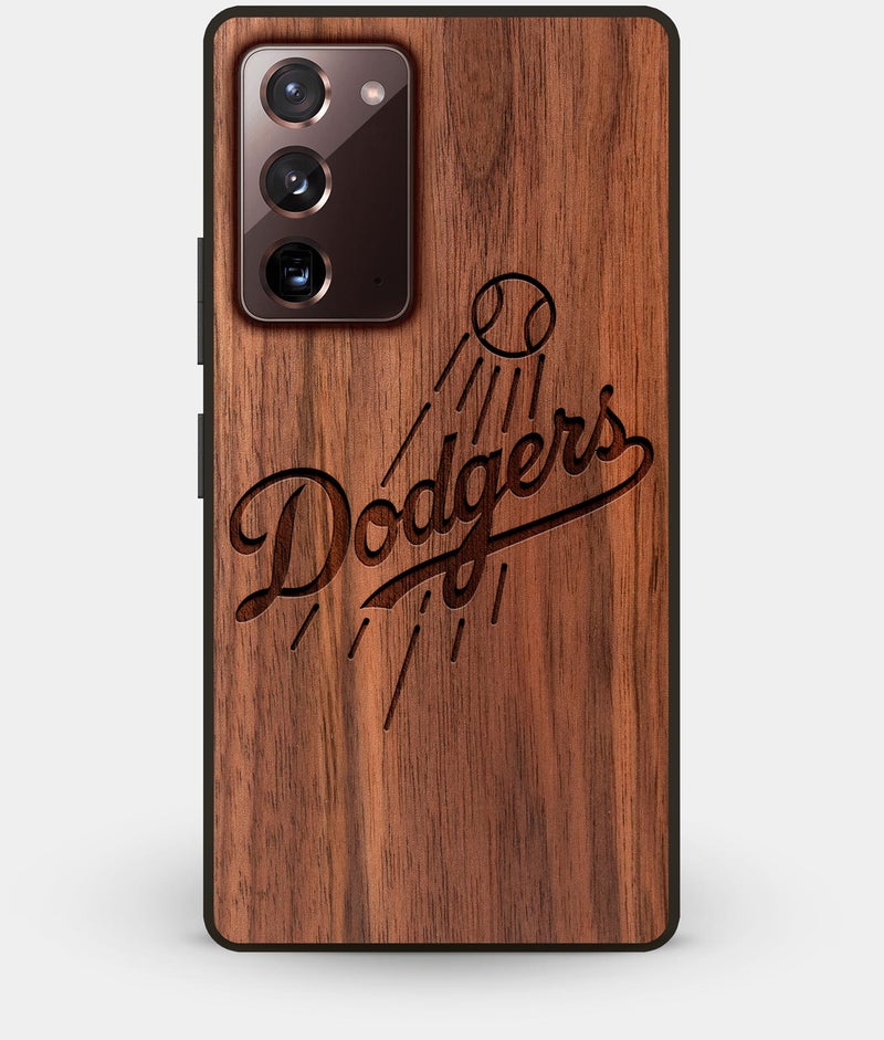 Best Custom Engraved Walnut Wood Los Angeles Dodgers Note 20 Case - Engraved In Nature