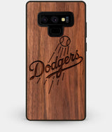 Best Custom Engraved Walnut Wood Los Angeles Dodgers Note 9 Case - Engraved In Nature