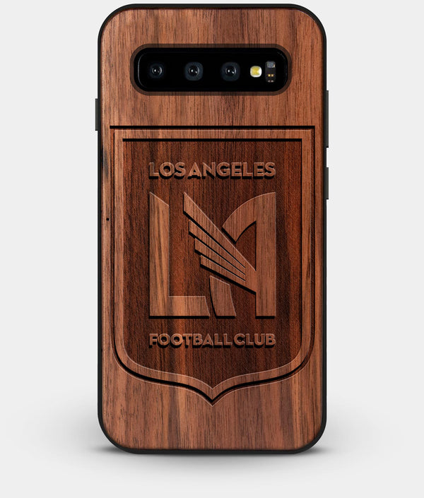 Best Custom Engraved Walnut Wood Los Angeles FC Galaxy S10 Plus Case - Engraved In Nature