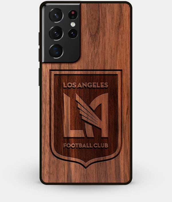 Best Walnut Wood Los Angeles FC Galaxy S21 Ultra Case - Custom Engraved Cover - Engraved In Nature