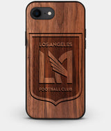 Best Custom Engraved Walnut Wood Los Angeles FC iPhone 8 Case - Engraved In Nature