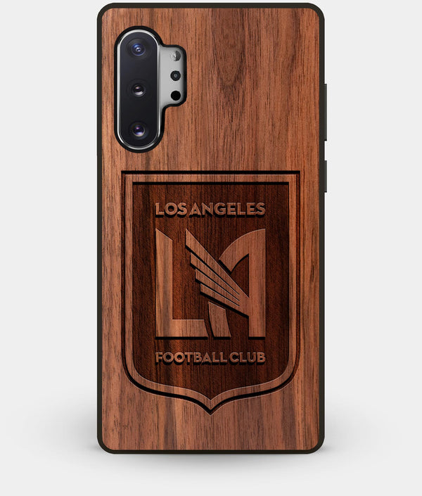 Best Custom Engraved Walnut Wood Los Angeles FC Note 10 Plus Case - Engraved In Nature