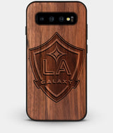 Best Custom Engraved Walnut Wood Los Angeles Galaxy Galaxy S10 Case - Engraved In Nature