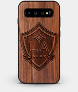 Best Custom Engraved Walnut Wood Los Angeles Galaxy Galaxy S10 Plus Case - Engraved In Nature