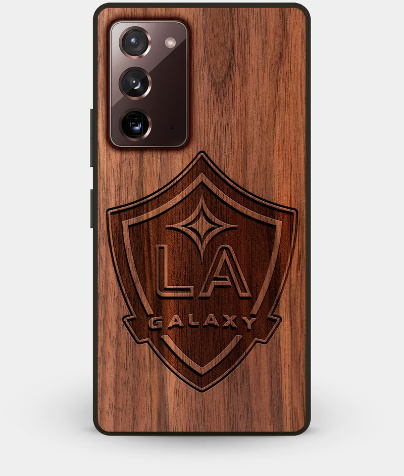 Best Custom Engraved Walnut Wood Los Angeles Galaxy Note 20 Case - Engraved In Nature