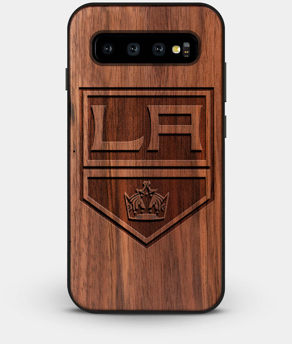 Best Custom Engraved Walnut Wood Los Angeles Kings Galaxy S10 Case - Engraved In Nature
