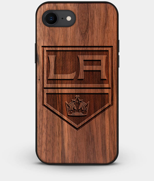 Best Custom Engraved Walnut Wood Los Angeles Kings iPhone 8 Case - Engraved In Nature