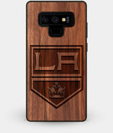 Best Custom Engraved Walnut Wood Los Angeles Kings Note 9 Case - Engraved In Nature