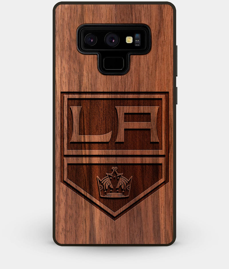 Best Custom Engraved Walnut Wood Los Angeles Kings Note 9 Case - Engraved In Nature