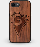 Best Custom Engraved Walnut Wood Los Angeles Rams iPhone 8 Case - Engraved In Nature