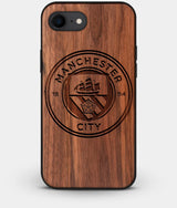 Best Custom Engraved Walnut Wood Manchester City F.C. iPhone 8 Case - Engraved In Nature