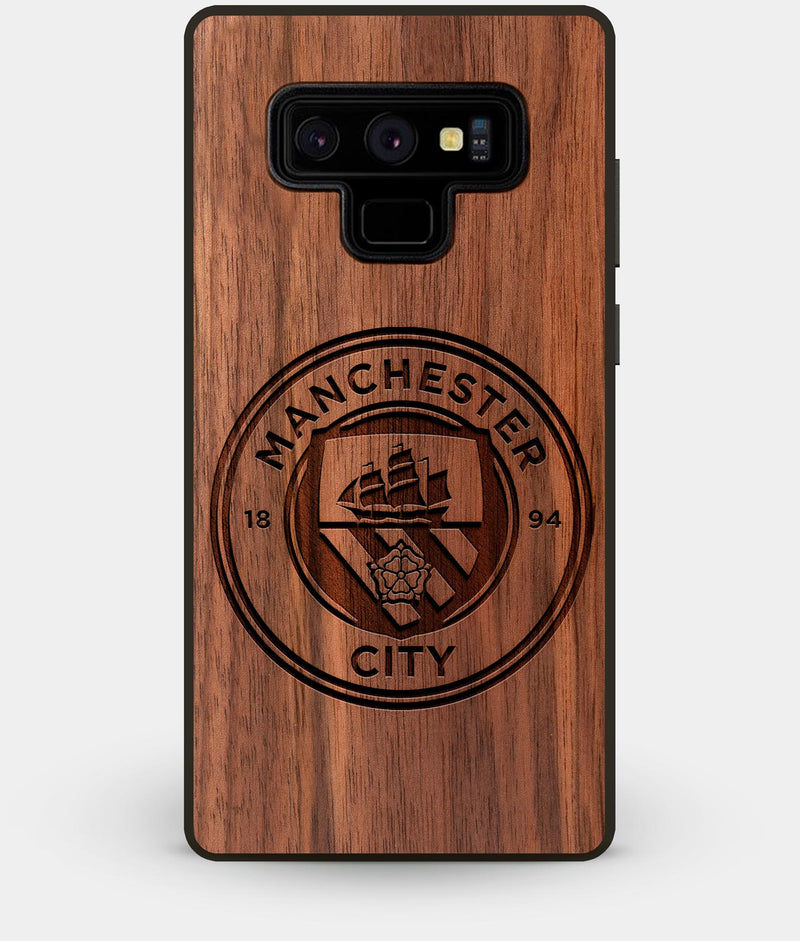 Best Custom Engraved Walnut Wood Manchester City F.C. Note 9 Case - Engraved In Nature