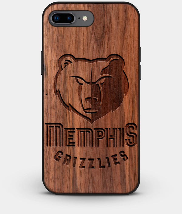Best Custom Engraved Walnut Wood Memphis Grizzlies iPhone 8 Plus Case - Engraved In Nature