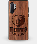 Best Custom Engraved Walnut Wood Memphis Grizzlies Note 10 Plus Case - Engraved In Nature