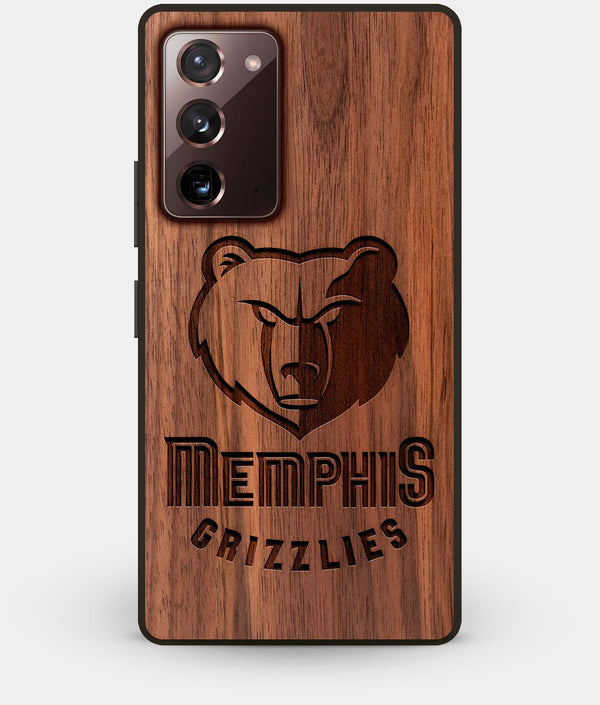 Best Custom Engraved Walnut Wood Memphis Grizzlies Note 20 Case - Engraved In Nature